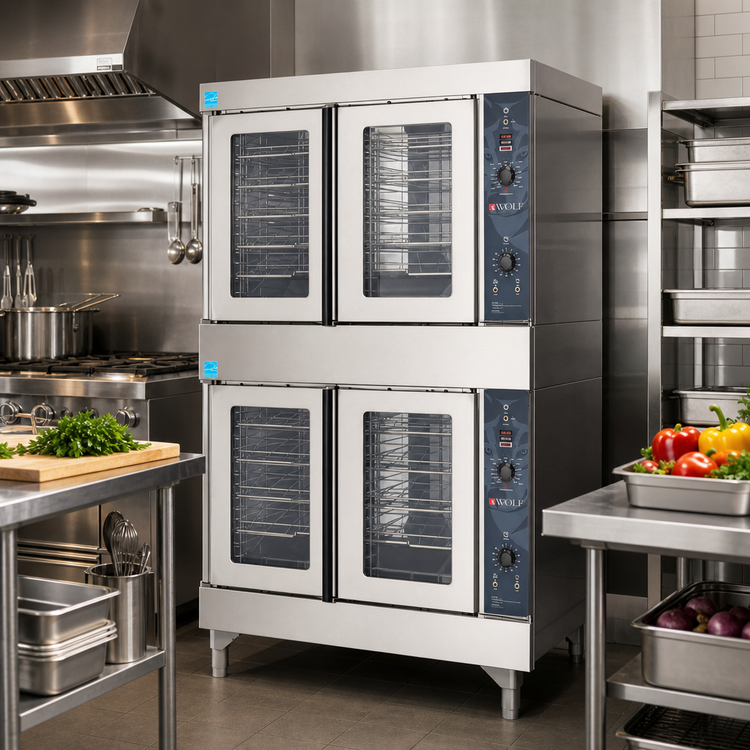 Product image #2 for Wolf WC44GD Full-Size Double-Deck Standard Depth Gas Convection Oven