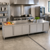 Thumbnail image #2 for John Boos Enclosed Work Table with Cabinet Base and 5-Inch Backsplash, 144 x 36 Inches
