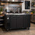 Thumbnail image #2 for Maxx Cold X-Series Flat-Top Commercial Keg Cooler with Dual Draft Towers, 4 Faucets, and 3-Keg Capacity