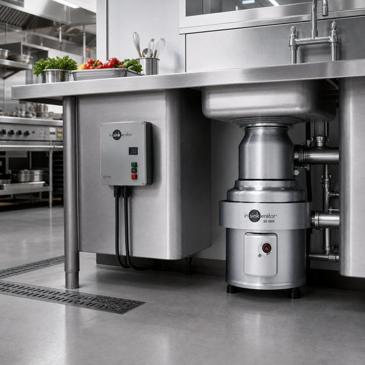Product image #2 for InSinkErator SS-1000 Large-Capacity 10 HP Food Waste Disposer Package with 18-Inch Bowl and CC-101 Control Center