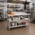 Thumbnail image #2 for Eagle 72 x 24 Inch Adjustable Stainless Steel Work Table Undershelf