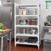Thumbnail image #3 for Cambro Camshelving Premium 4-Tier Solid Stationary Starter Shelving Unit, 21-Inch Deep x 72-Inch Wide x 72-Inch High
