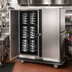 Thumbnail image #2 for Convertible Carter Insulated Mobile Banquet Cart Holding Cabinet with Double Doors, Thermostatic Heat, Stainless Steel, 96 Covered Plate Capacity