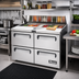 Thumbnail image #3 for Migali 60-1/4-Inch Stainless Steel Refrigerated Sandwich Prep Table with Drawers, 16 1/6-Pan Capacity