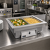Thumbnail image #2 for Randell 9570-2AWF Drop-In Electric Hot Food Well with Auto Water Fill, 2 Full-Size Pan Capacity
