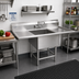 Thumbnail image #2 for Spec-Master FN Series 1-Compartment Commercial Sink with Left Drainboard and 24 x 24 x 14-Inch Bowl