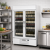 Thumbnail image #2 for Beverage-Air MarketMax 47-Inch Two-Section Reach-In Wine Merchandiser, 40.2 Cu. Ft., Self-Contained Bottom-Mount, White Exterior