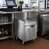 Thumbnail image #2 for Krowne Royal Series Stainless Steel Underbar POS Cabinet with Locking Louvered Door, 18