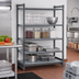 Thumbnail image #2 for Cambro Camshelving Basics Plus 4-Shelf Solid Stationary Starter Unit, 60-Inch Wide x 21-Inch Deep x 72-Inch High, Brushed Graphite