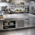 Thumbnail image #2 for Delfield N8259P 59-Inch Drop-In Self-Contained Frost Top with Stainless Steel Raised Top, R290 Refrigerant, 1/4 HP