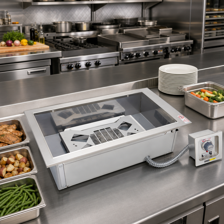 Product image #2 for Wells MDW500 Five-Well Built-In Electric Modular Dry Well Food Warmer