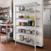 Thumbnail image #2 for EAGLEbrite 5-Tier Add-On Wire Shelving Unit, 42 x 24 x 74 Inches, Zinc Finish