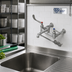 Thumbnail image #2 for T&S Brass 8-Inch Centers Wall-Mounted Service Sink Faucet with Vacuum Breaker, Pail Hook, and Wrist Action Handles