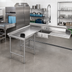 Thumbnail image #2 for Eagle Group 108-Inch Left-Hand Island Soiled Dishtable with 20 x 20 x 5 Pre-Rinse Sink, 16 Gauge 304 Stainless Steel