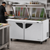 Thumbnail image #2 for Turbo Air Super Deluxe 60-Inch Two-Section Sandwich/Salad Mega Top Prep Table with Flat Lids and 24-Pan Opening