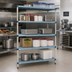 Thumbnail image #2 for MetroMax Q 24-Inch x 24-Inch x 74-Inch Five-Shelf Starter Shelving Unit with Polymer Posts