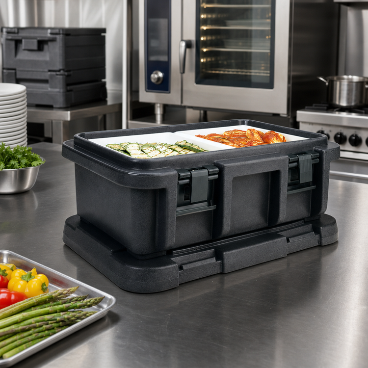 Product image #3 for Cambro Ultra Pan Carriers® Top-Loading Insulated Food Pan Carrier, Holds 1 Full-Size GN Pan Up to 6 Inches Deep, Black