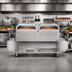 Thumbnail image #2 for KoolMore Commercial Outdoor Mobile Charbroiler Grill with Dual 30-Inch Pizza Ovens and 8 Burners