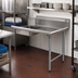 Thumbnail image #2 for Eagle Group BlendPort Soiled Dishtable, Straight, 36-Inch, Right-To-Left, 16/300 Stainless Steel Top with 20 x 20 x 5 Sink