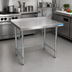 Thumbnail image #2 for BK Resources 48-Inch x 30-Inch Open Base Stainless Steel Work Table with 1-1/2-Inch Rear Riser