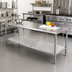 Thumbnail image #2 for Advance Tabco 18 Gauge Stainless Steel Work Table Undershelf for 108