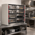 Thumbnail image #3 for Metro2Go 8-Compartment Pass-Thru Order Hot Station with Sliding Polycarbonate Doors, 120V