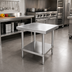 Thumbnail image #2 for 24 Inch W x 30 Inch D x 24 Inch H Stainless Steel Equipment Stand with Adjustable Undershelf