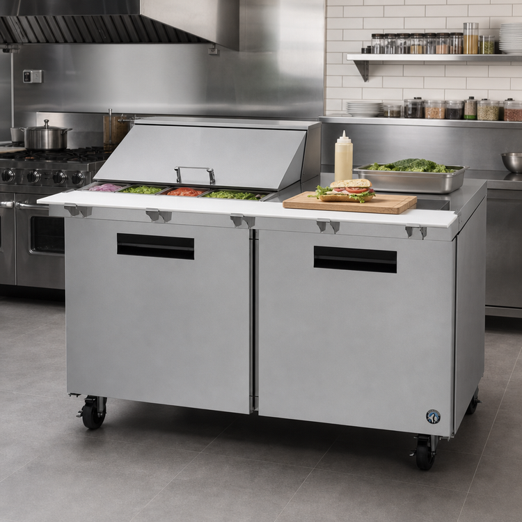 Product image #2 for Hoshizaki Steelheart 60-Inch Two-Section Reach-In Mega Top Prep Refrigerator