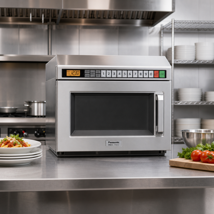 Product image #2 for Panasonic PRO1 1700W Heavy-Duty Countertop Commercial Microwave Oven, 0.6 Cu. Ft., 30-Program Memory