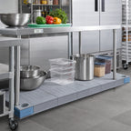 Thumbnail image #2 for Quantum Millenia QP2172SS Solid Polymer Shelf, 72"W x 21"D, Gray, 800 lb. Capacity