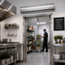 Thumbnail image #3 for Berner Architectural Icon 8 72-Inch Electric Heated Air Curtain, 1/5 HP, Wall or Top Mount