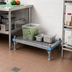 Thumbnail image #2 for Quantum Millenia Vented Top Polymer Platform Rack with Shelf and Posts, 48 x 24 x 14 Inches, Gray