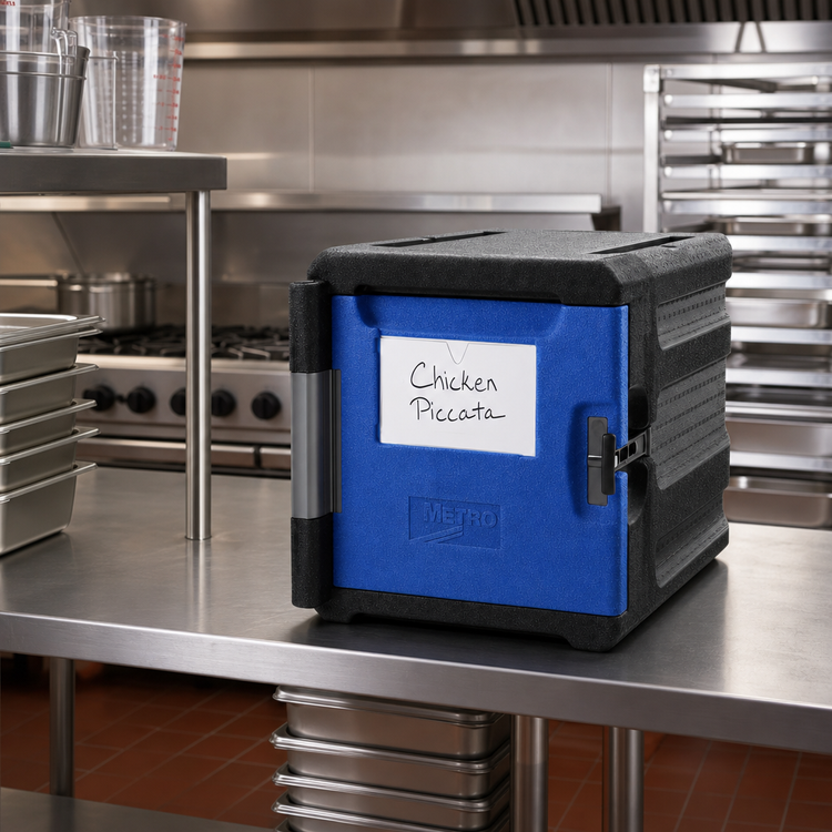 Product image #2 for Metro Mightylite Stackable 4-Pan Front-Load Insulated Food Pan Carrier