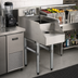 Thumbnail image #2 for Advance Tabco Special Value Series Freestanding Underbar Blender Station with Dump Sink and Deck-Mount Faucet