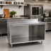 Thumbnail image #2 for Spec-Master Marine Counter Edge Open Front Cabinet Base Work Table, 84 x 24 Inch, Stainless Steel