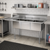 Thumbnail image #2 for John Boos E-Series Commercial 3-Compartment Sink with Left Drainboard, 47-1/2 in W x 19-1/2 in D x 43-3/4 in H, 18/300 Stainless Steel