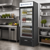 Thumbnail image #2 for Beverage-Air MarketMax 1-Section Reach-In Bottom-Mount Wine Refrigerator with Hinged Glass Door, 23.32 Cu. Ft., Black