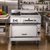 Thumbnail image #2 for Vulcan 36-Inch Heavy Duty Gas Range with Infrared Charbroiler and Standard Oven