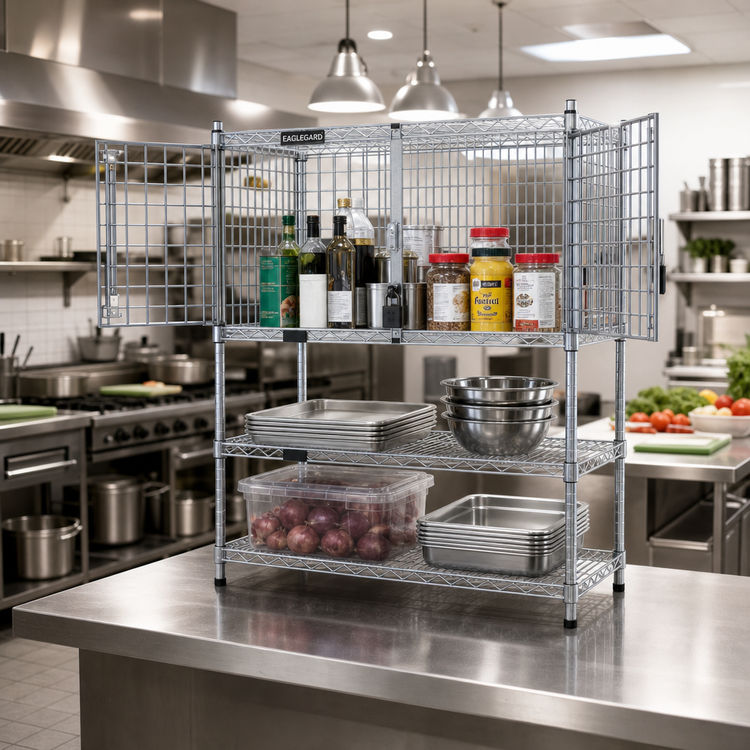 Product image #2 for EagleGard 36"W x 24"D x 20"H Security Enclosure Kit with Hinged Doors