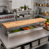 Thumbnail image #2 for John Boos Steam Table Cutting Board with Adjustable Stainless Steel Supports, 60