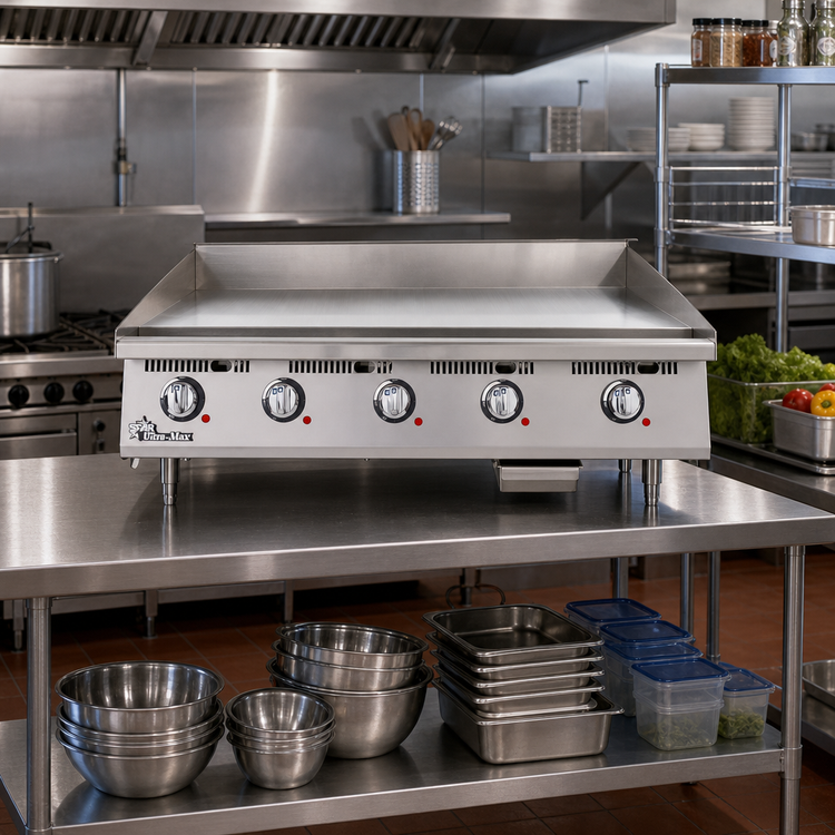 Product image #2 for Star Ultra-Max Heavy-Duty 72-Inch Electric Countertop Griddle with Chrome-Plated Surface