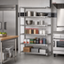 Thumbnail image #2 for Eagle Group 36-Inch Wide 5-Tier Add-On Wire Shelving Unit, Stainless Steel Finish