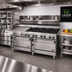 Thumbnail image #2 for Jade Bistro 72-Inch Shallow-Depth Heavy-Duty Gas Restaurant Range with 8 Open Burners, 24-Inch Griddle, Standard Oven and Convection Oven