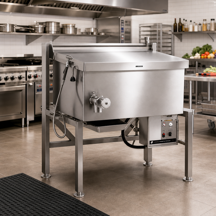 Product image #2 for Legion Combi-Pan Electric Power Tilting Skillet, 33-1/2 Gallon, Open Frame