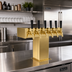 Thumbnail image #2 for Perlick Countertop Glycol-Cooled Tee Draft Beer Tower, 6 Faucets, Tarnish-Free Brass Finish