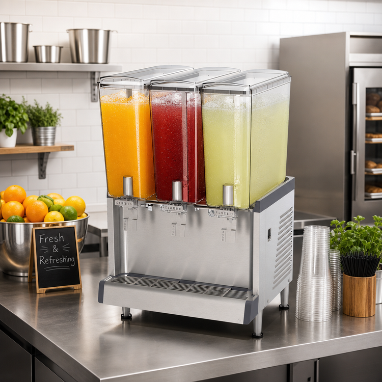 Product image #2 for Crathco Simplicity Bubbler Triple-Agitator Tall Pre-Mix Cold Beverage Dispenser