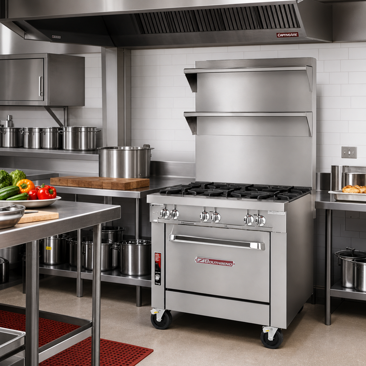 Product image #2 for Southbend Platinum Heavy Duty 32-Inch Modular Gas Countertop Range with (4) Open Burners