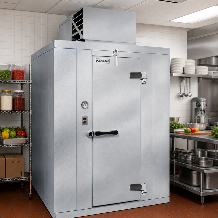 Product image #2 for Polar-Pak Indoor Floorless Walk-In Cooler with Top-Mounted Self-Contained Refrigeration
