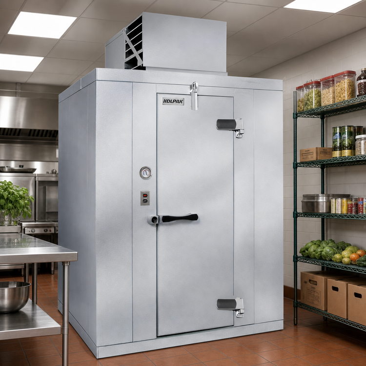 Product image #2 for Polar-Pak Indoor Floorless Walk-In Cooler with Top-Mounted Self-Contained Refrigeration