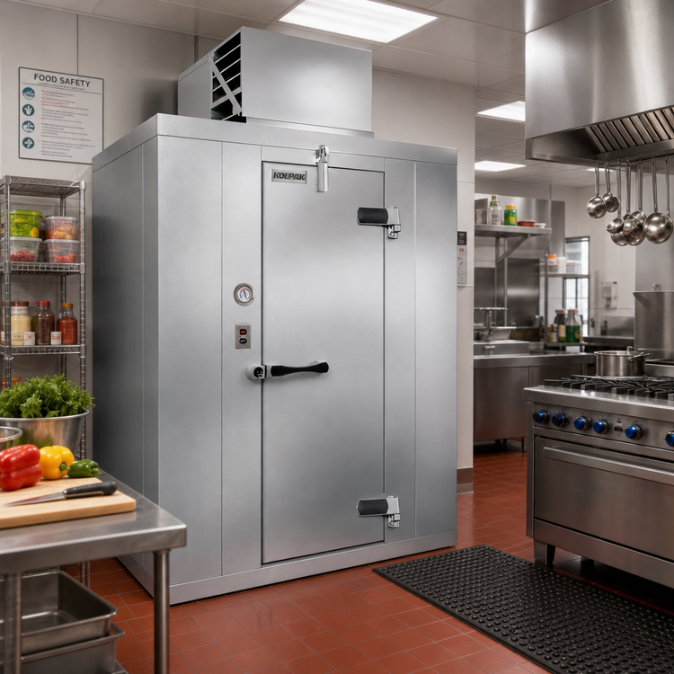 Product image #2 for Polar-Pak Indoor Floorless Walk-In Cooler with Top-Mounted Self-Contained Refrigeration
